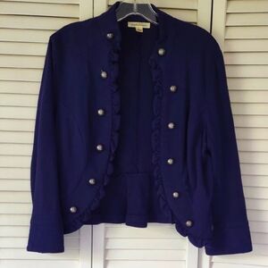 Indigo Military Style Women's Jacket